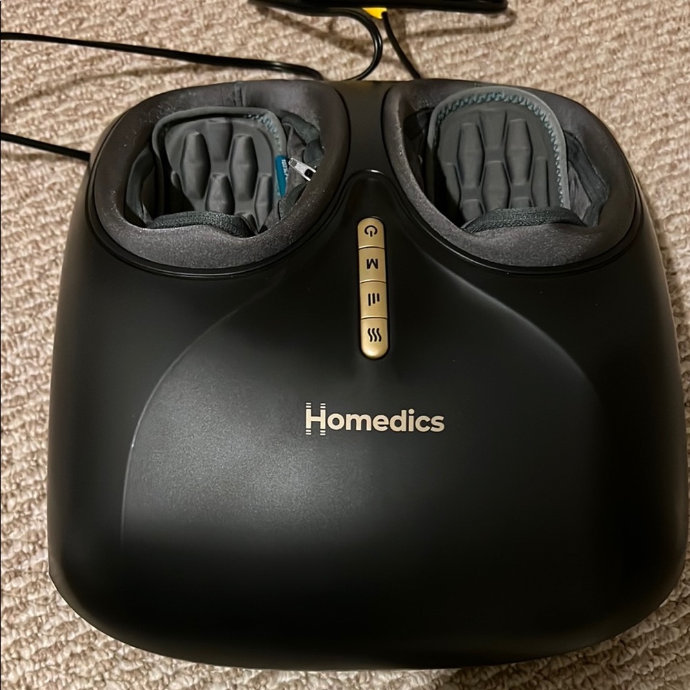 Homedics Black Foot Massager with Gray Interior